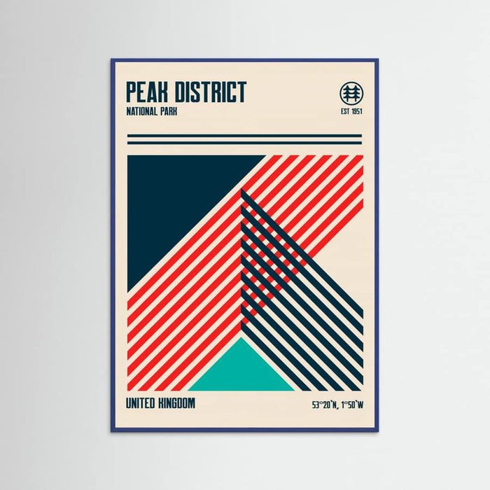 Peak District National Park Travel Poster – Poster und Kunstdruck