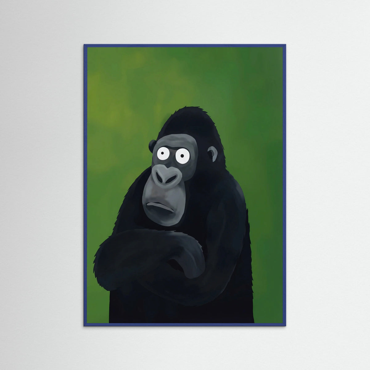 Blue Wood Pensive Primate