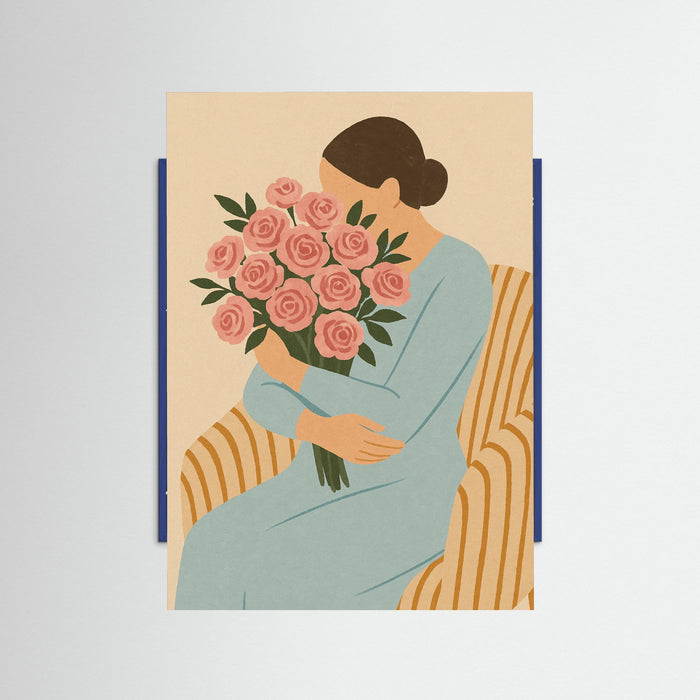 Blue Wood Petal Dreams
