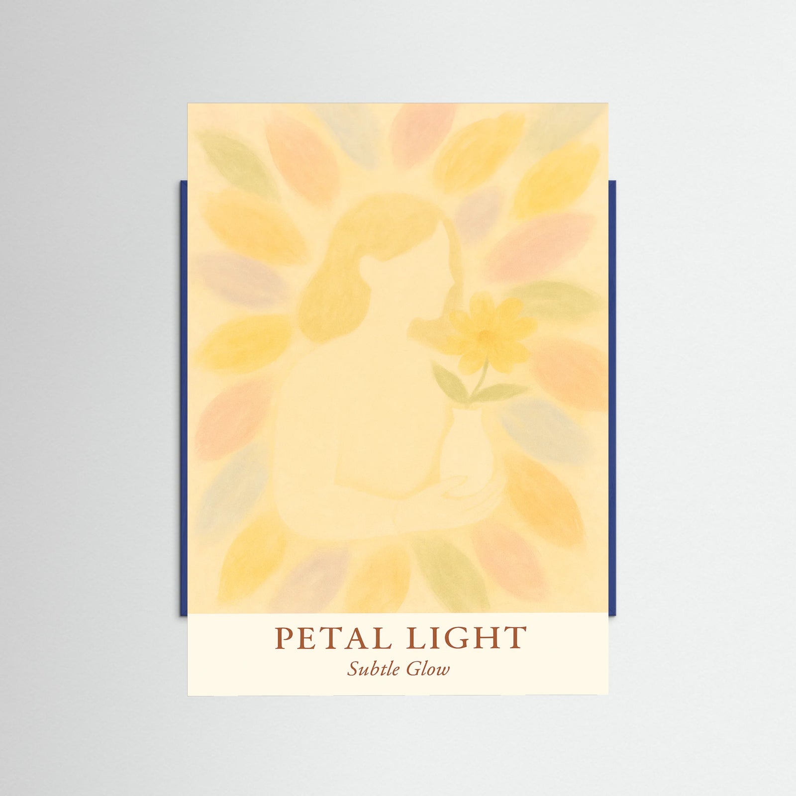 Blue Wood Petal light