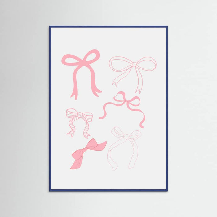 Pink Bows Poster – plakat og kunsttryk