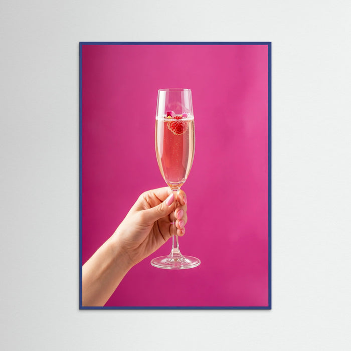 Blue Wood Pink Cheers