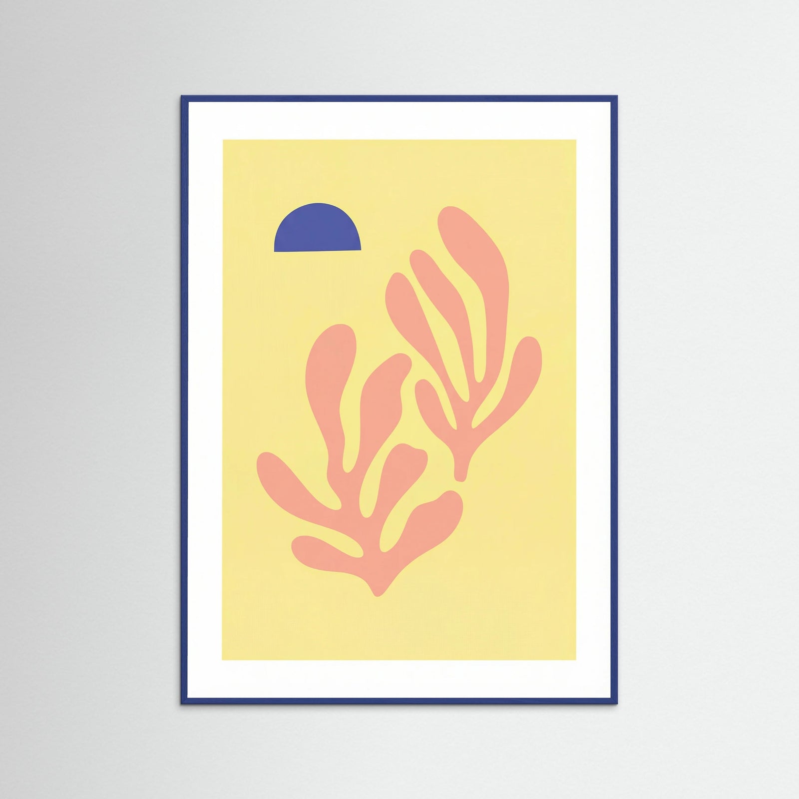 Blue Wood Pink Coral Bloom