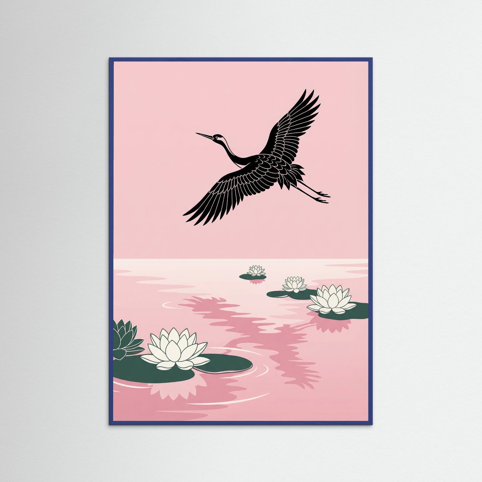 Blue Wood Pink Sky Flight