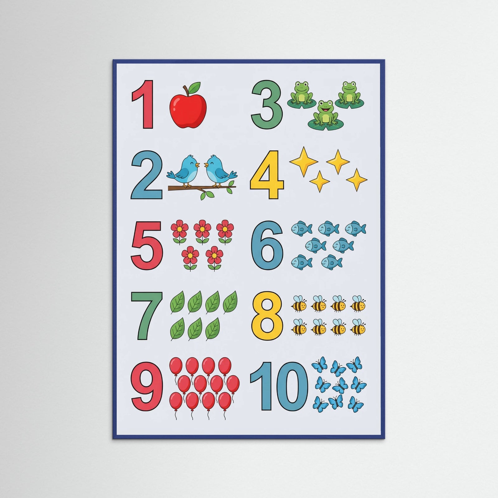 Blue Wood Playful Alphabet Safari