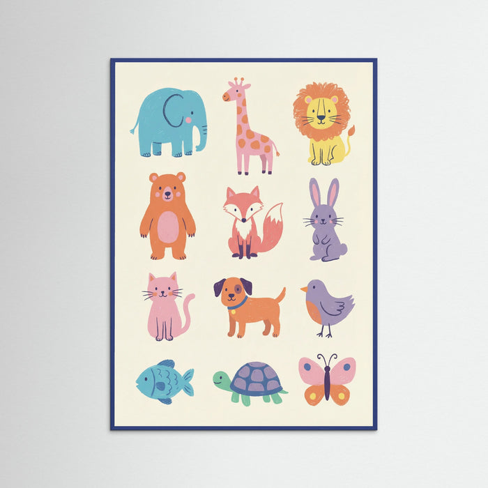 Blue Wood Playful Alphabet
