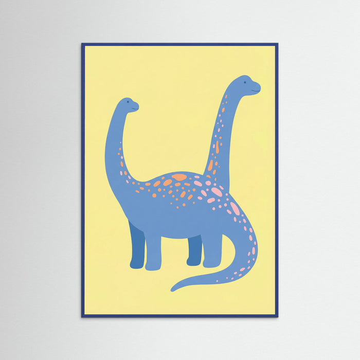 Blue Wood Playful Stegosaurus