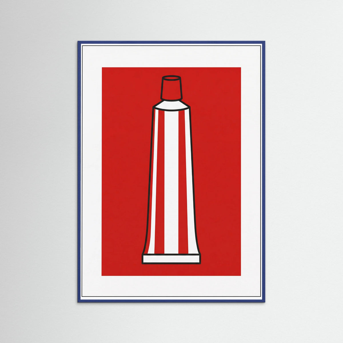 Blue Wood Pop Art Statement