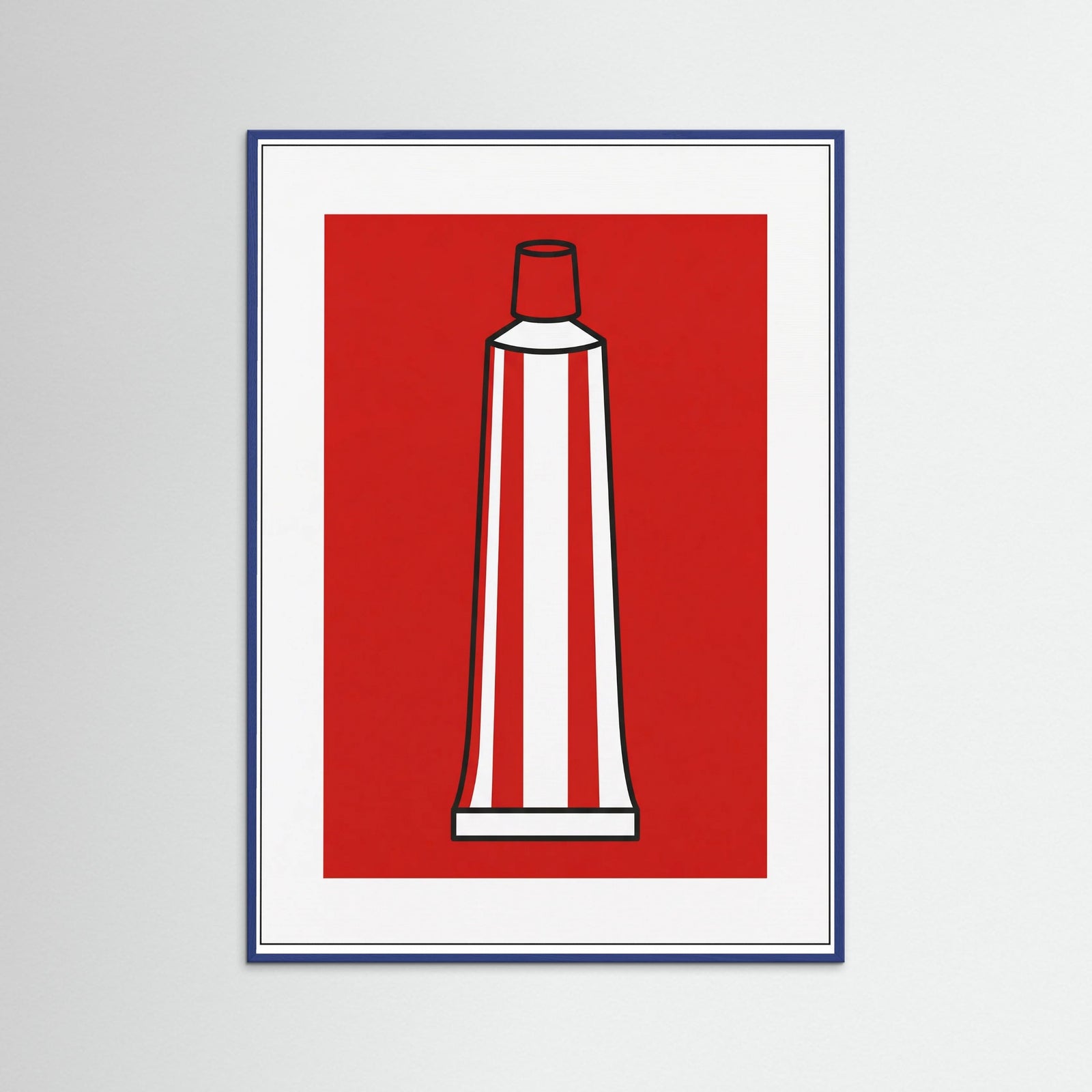 Blue Wood Pop Art Statement