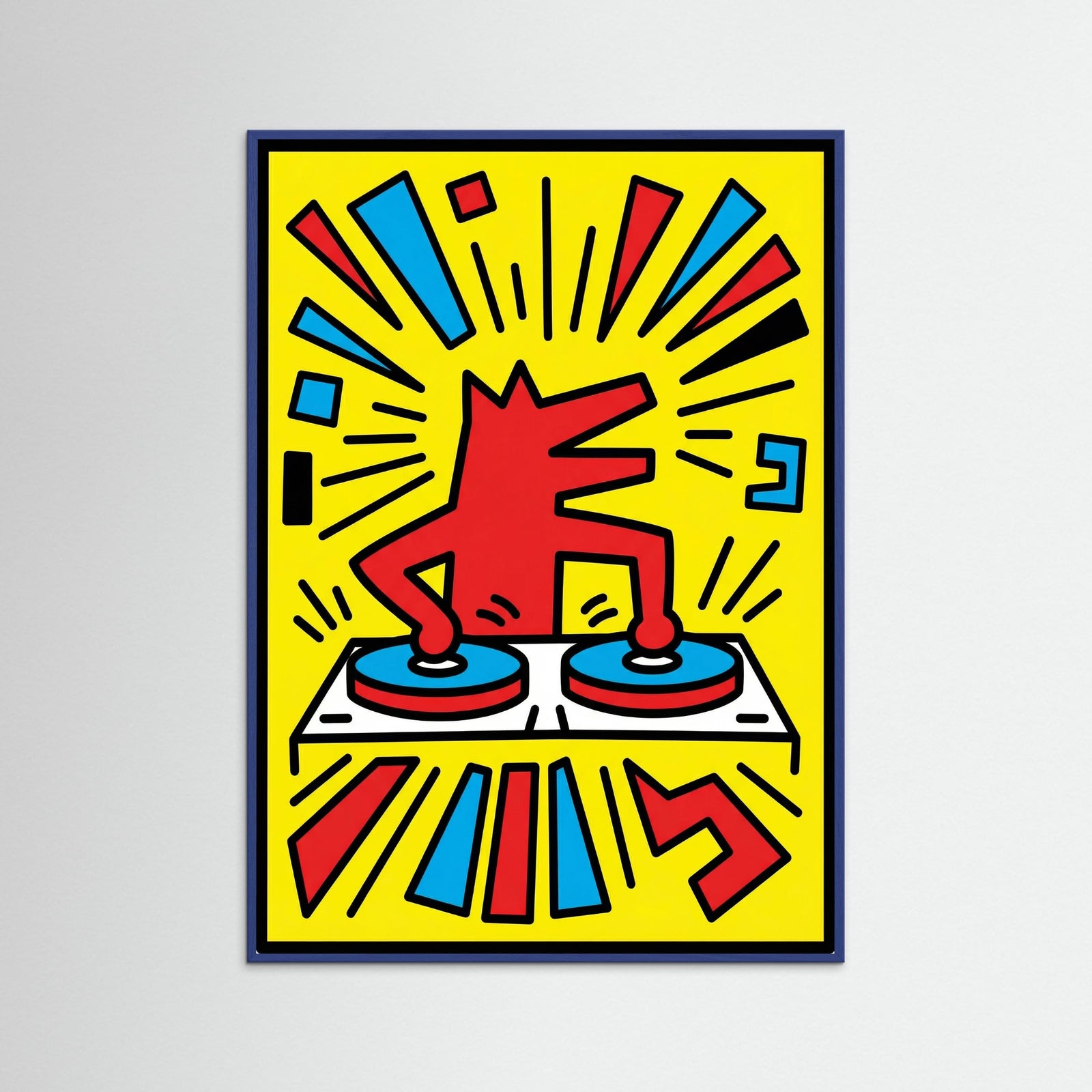 Blue Wood Pop Beat Art