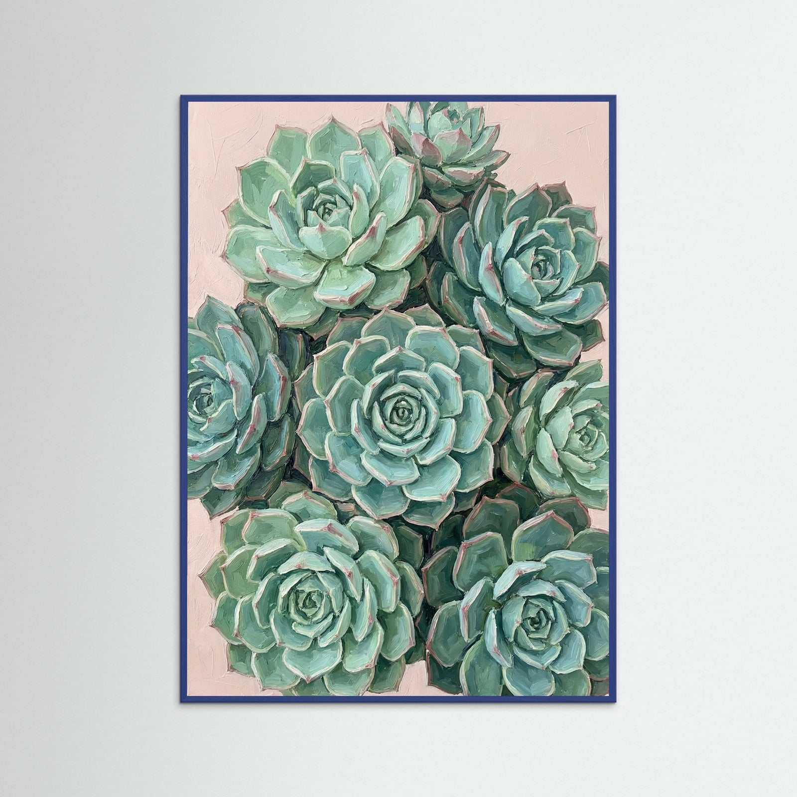 Blue Wood Prickly Pear Canvas