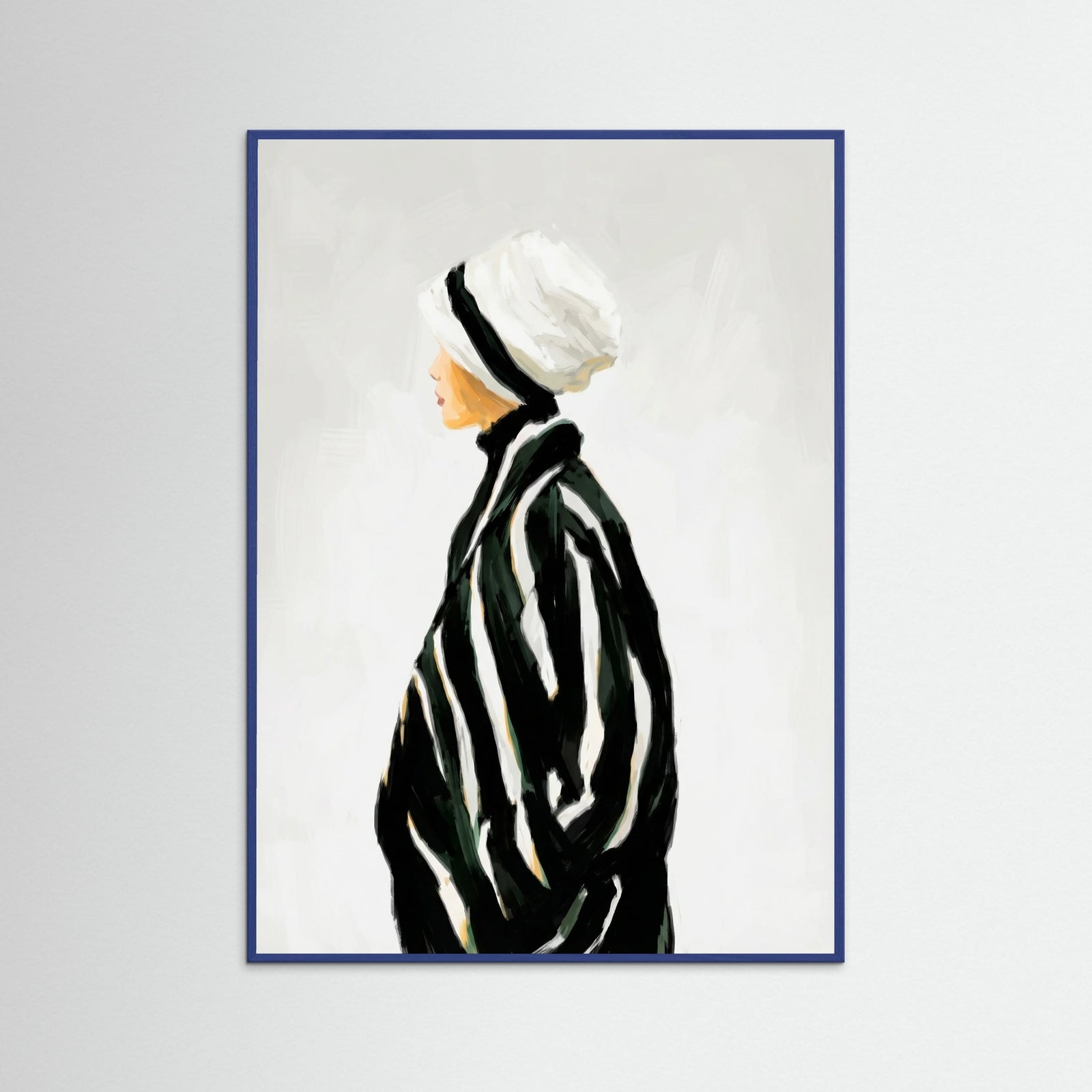 Blue Wood Profile in Stripes