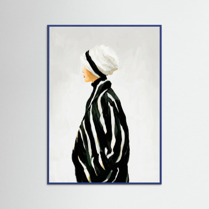 Blue Wood Profile in Stripes