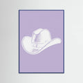 Plakat Purple Cowboy Hat – plakat i druk artystyczny