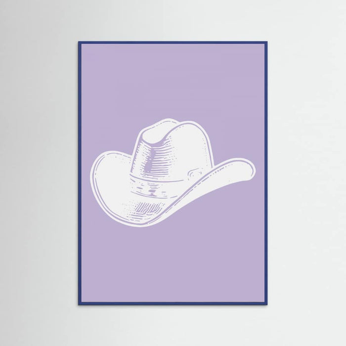 Plakat Purple Cowboy Hat – plakat i druk artystyczny