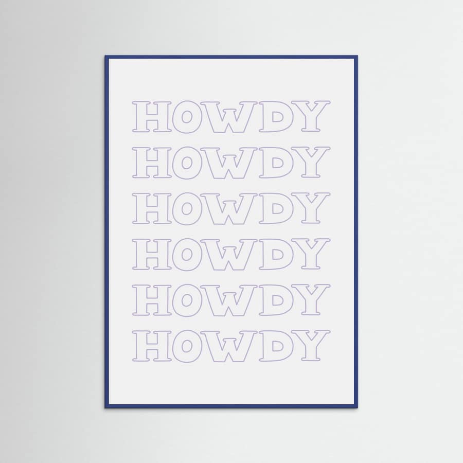 Plakat Purple Howdy – plakat i druk artystyczny