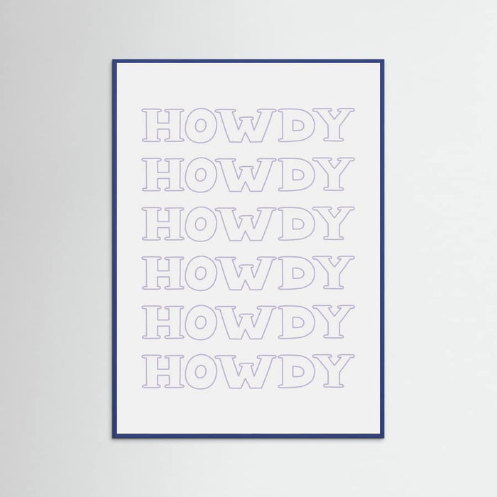 Plakat Purple Howdy – plakat i druk artystyczny