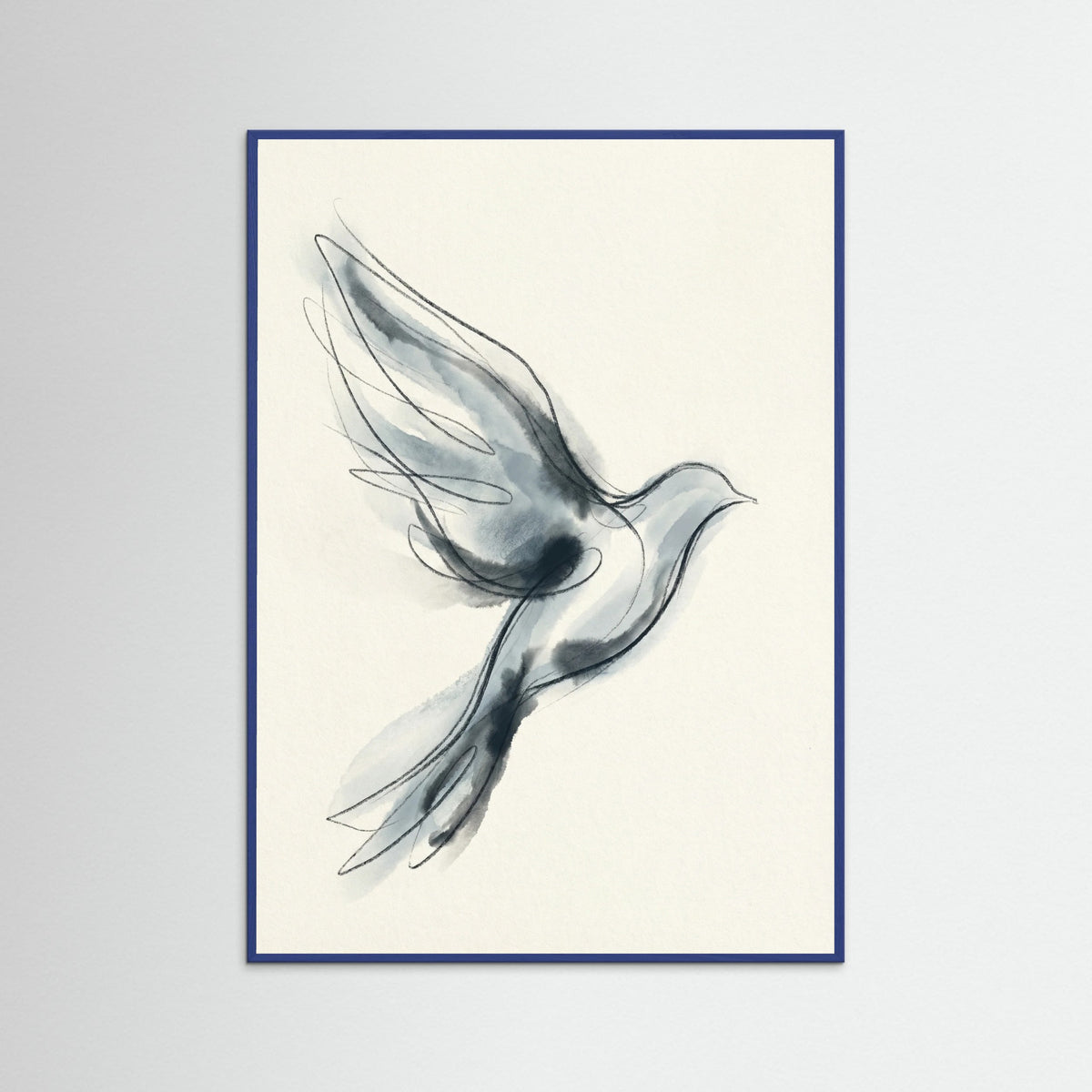 Blue Wood Quiet Abstraction