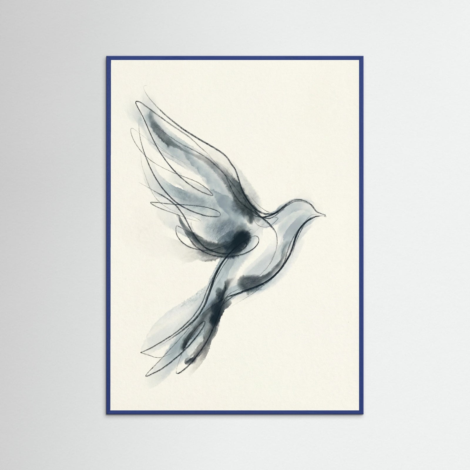 Blue Wood Quiet Abstraction