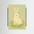 Blue Wood Quiet Bunny