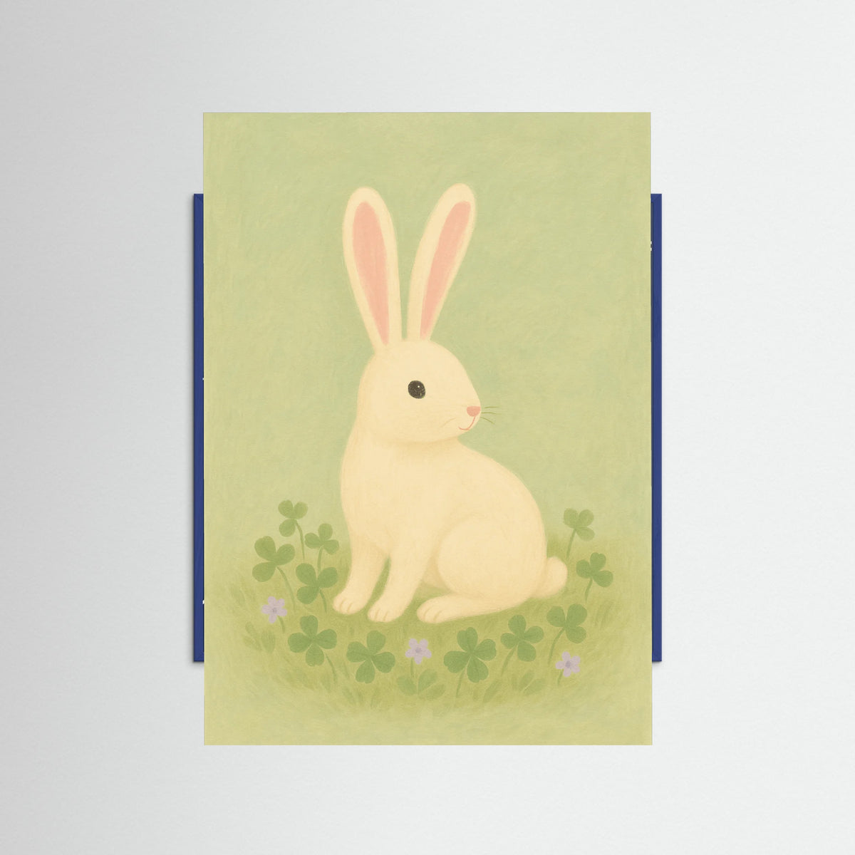 Blue Wood Quiet Bunny
