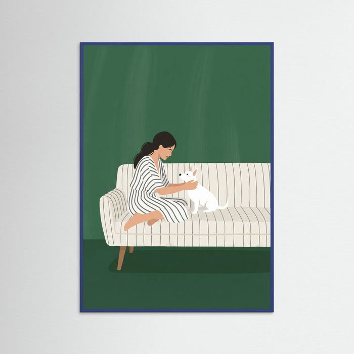 Blue Wood Quiet Companionship