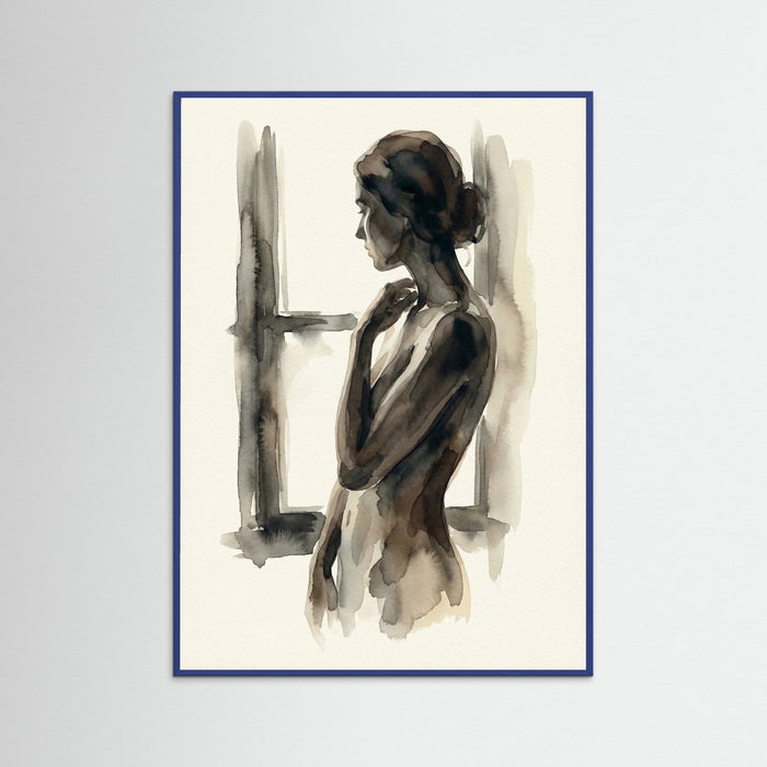 Blue Wood Quiet Contemplation Black