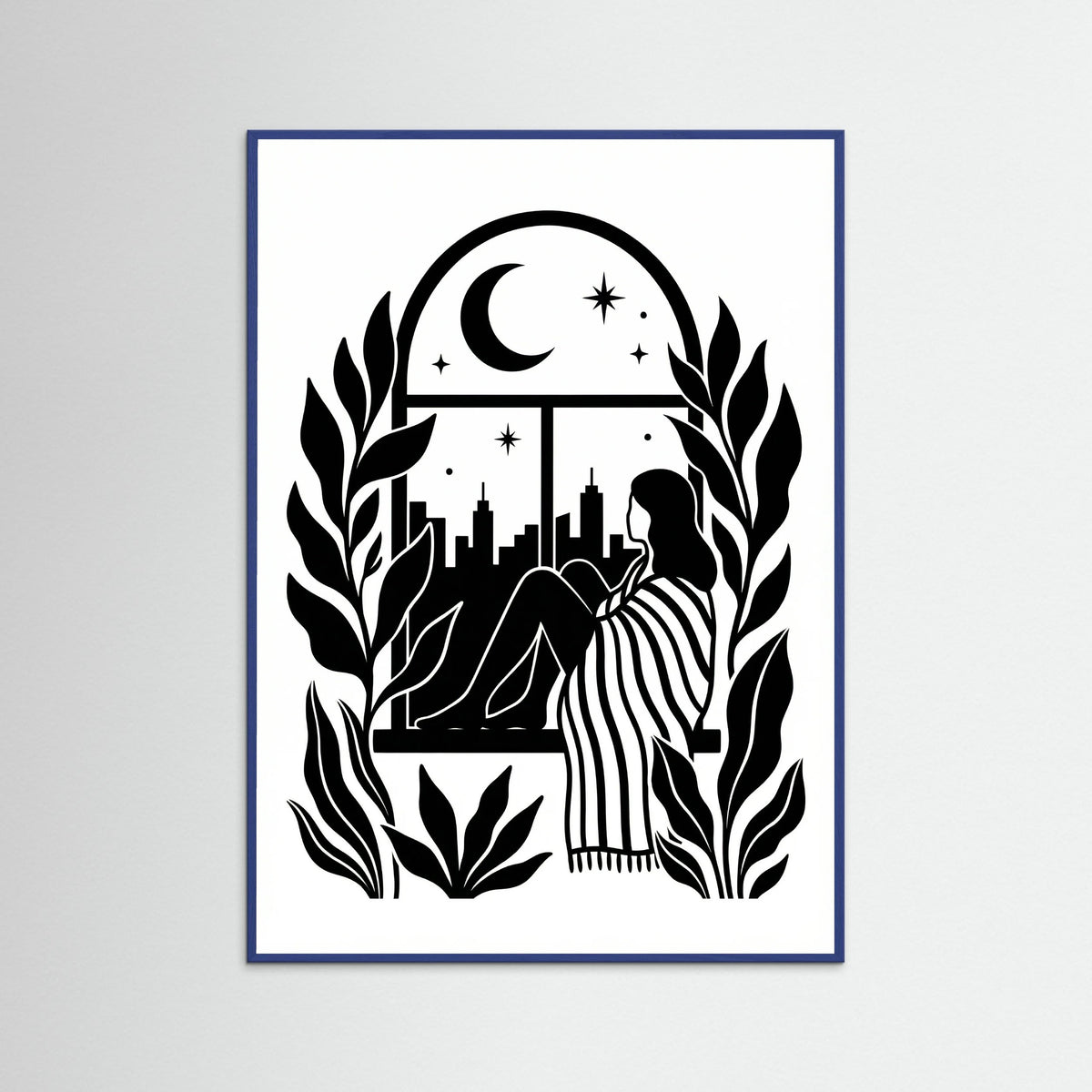 Blue Wood Quiet Contemplation