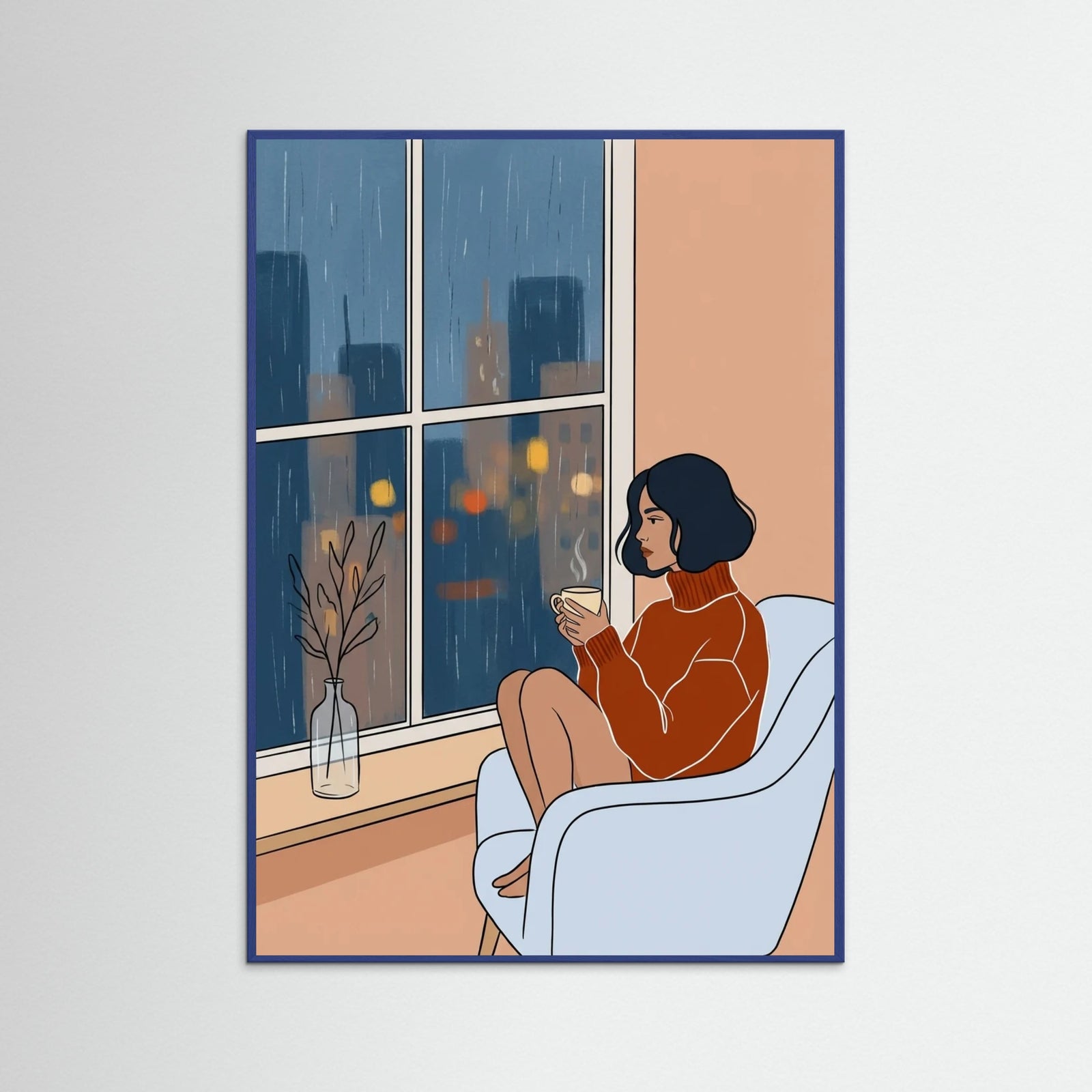 Blue Wood Quiet Contemplation