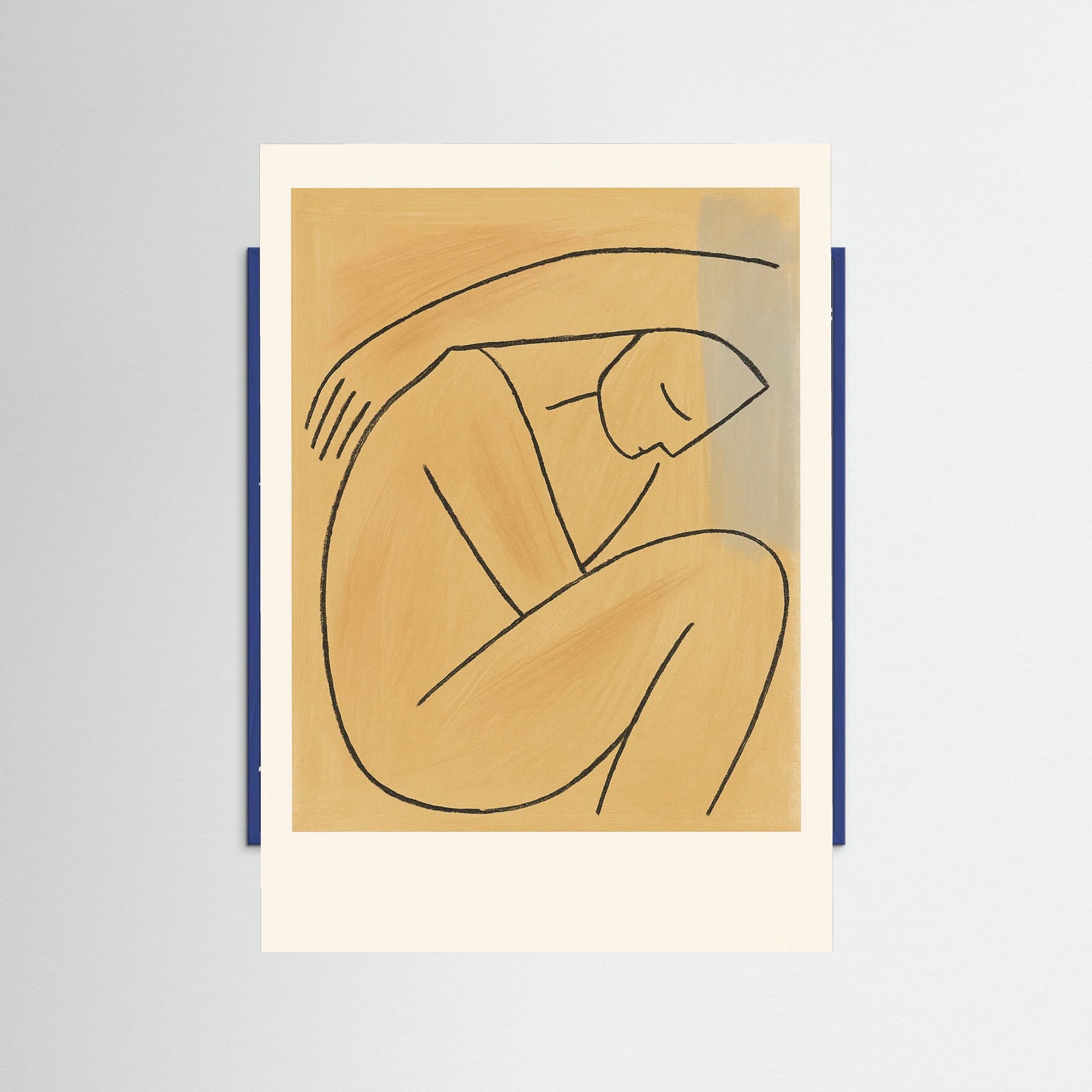 Blue Wood Quiet Curve