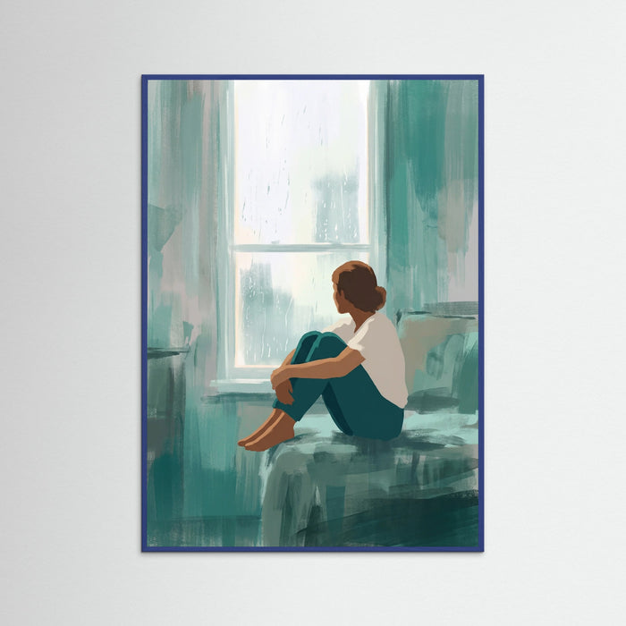 Blue Wood Quiet Despair