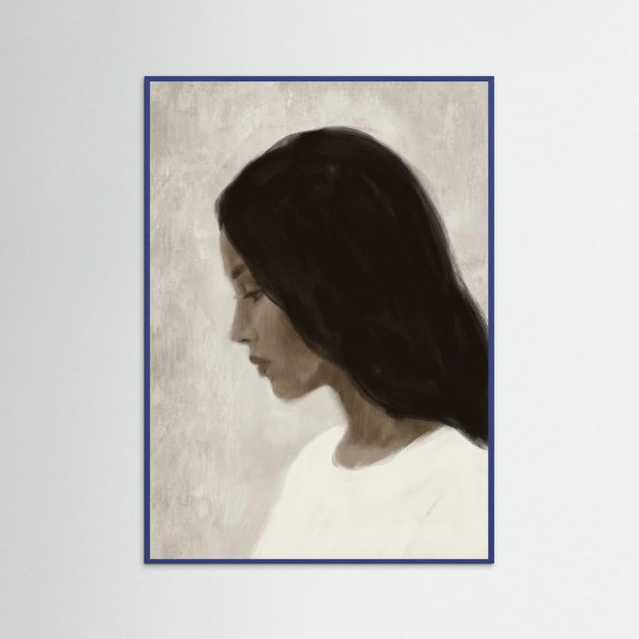 Blue Wood Quiet Gaze