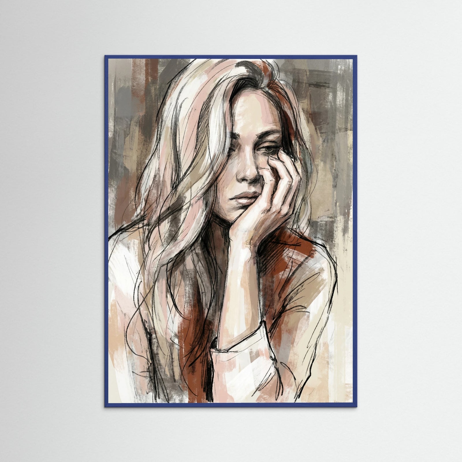 Blue Wood Quiet Introspection