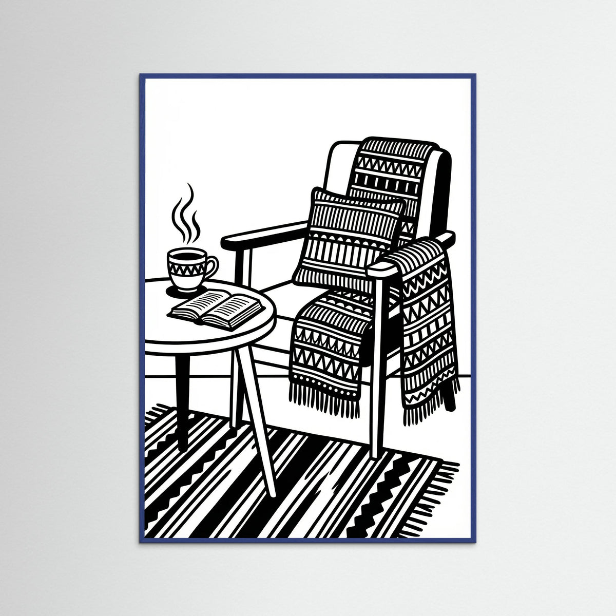 Blue Wood Quiet Repose