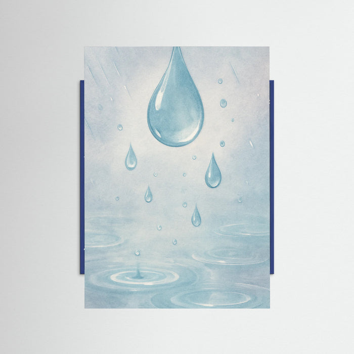 Blue Wood Rainy Day