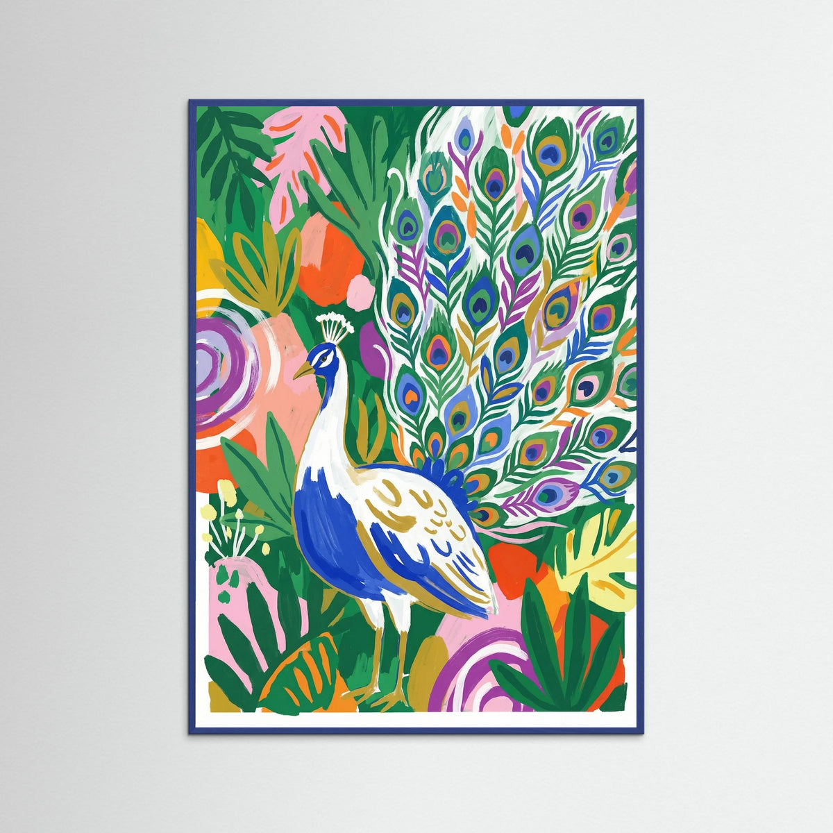 Blue Wood Rearing Horse