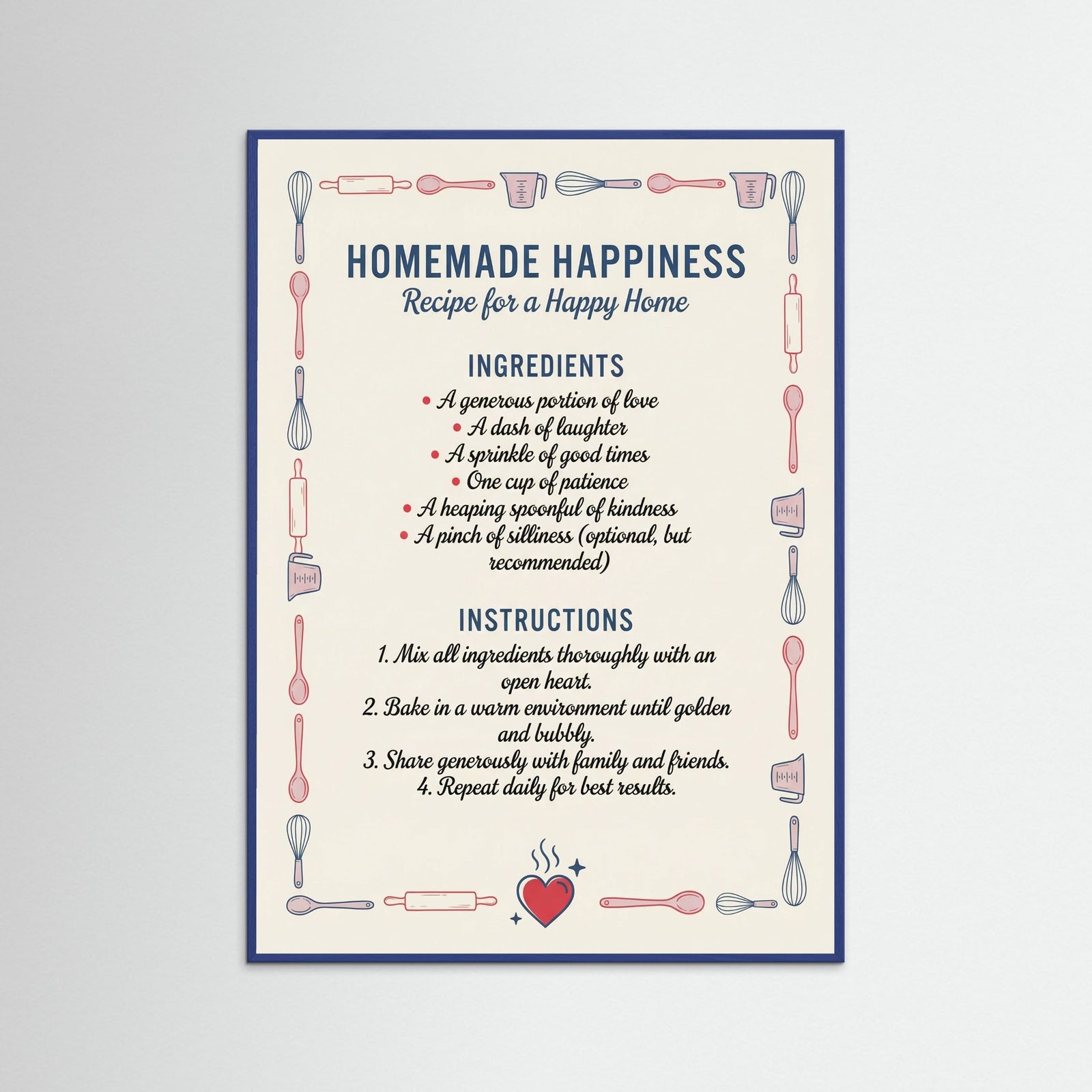 Blue Wood Recipe for Joy