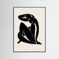 Blue Wood Reclining Form