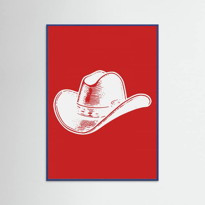 Plakat Red Cowboy Hat – plakat i druk artystyczny