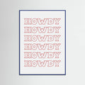 Red Howdy Poster – poster and art print