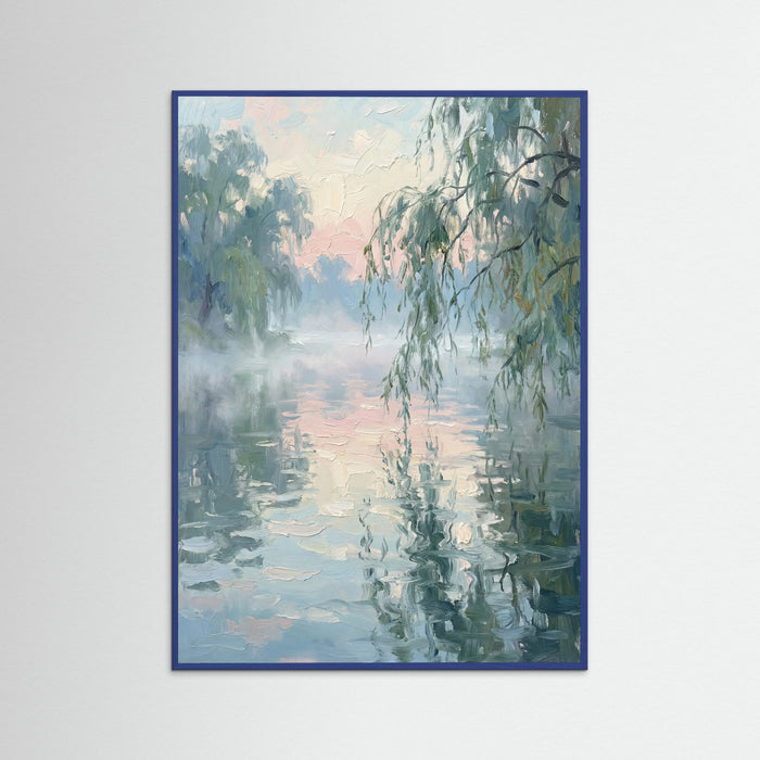 Blue Wood Reflected Serenity Pond