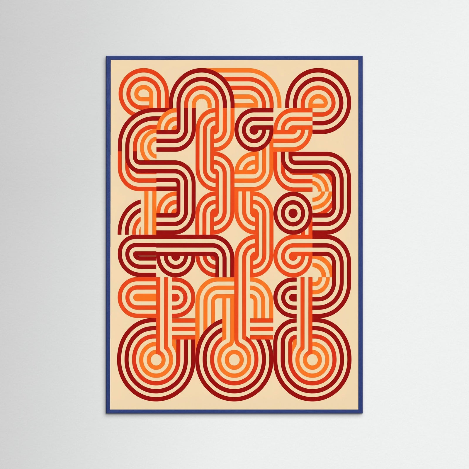 Blue Wood Retro Curves