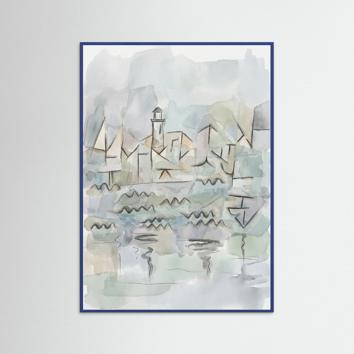 Blue Wood Rhine Waterscape