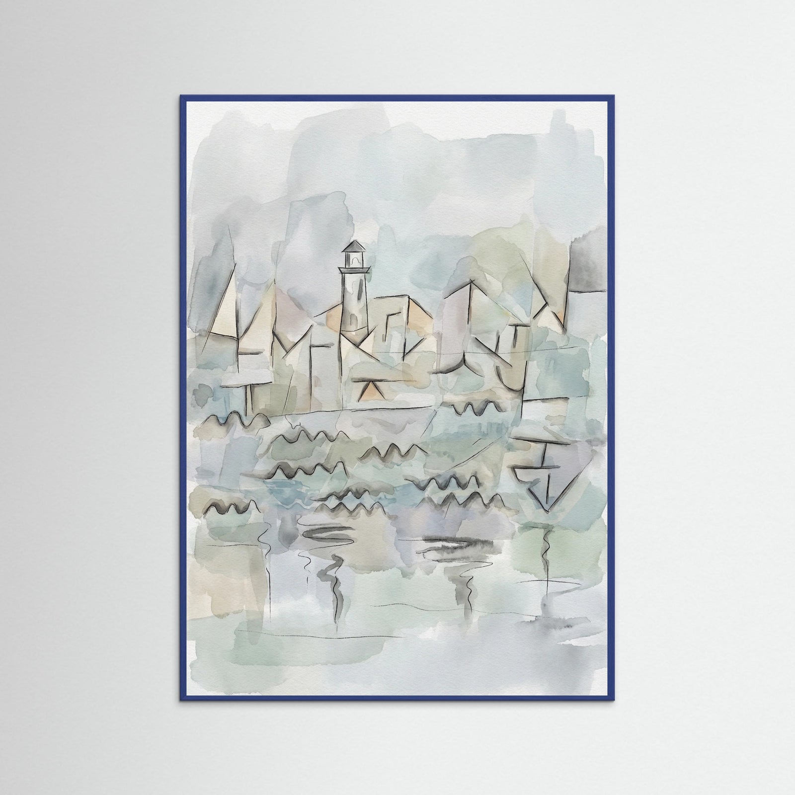 Blue Wood Rhine Waterscape