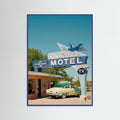 Blue Wood Route 66 Poster