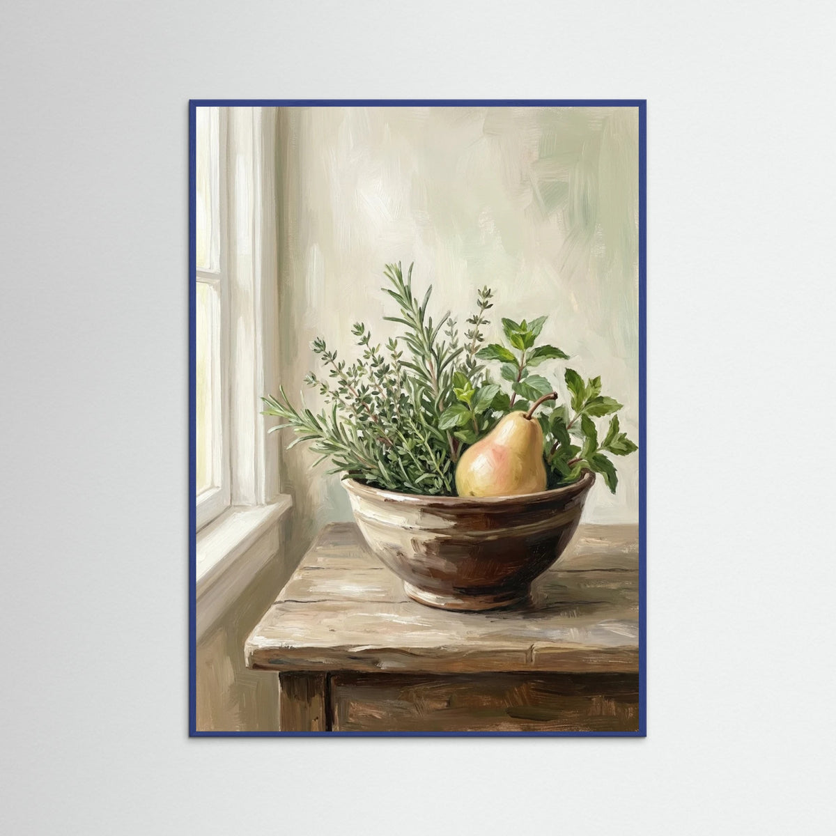 Blue Wood Rustic Blooms