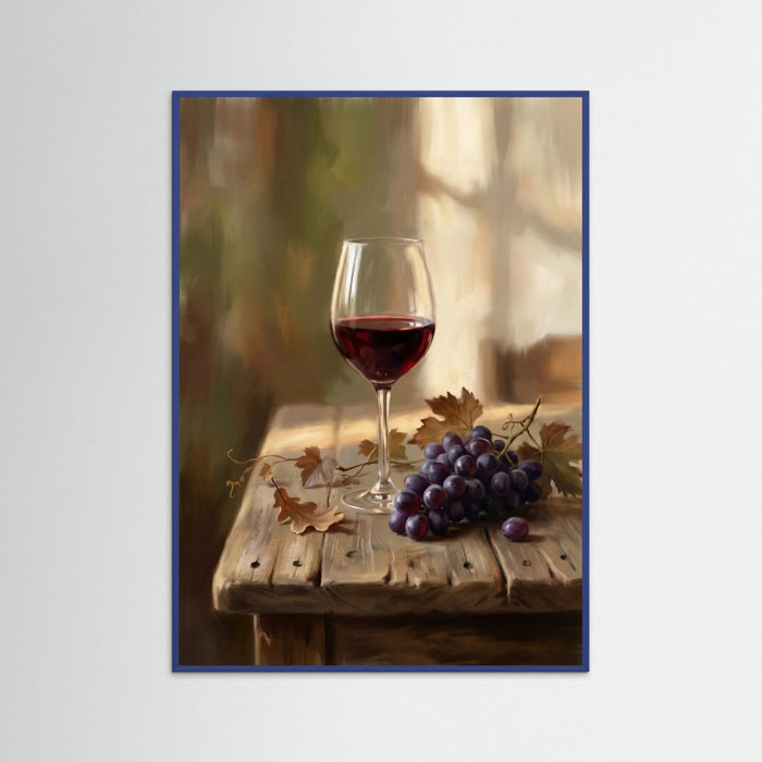 Blue Wood Rustic Wine Serenity