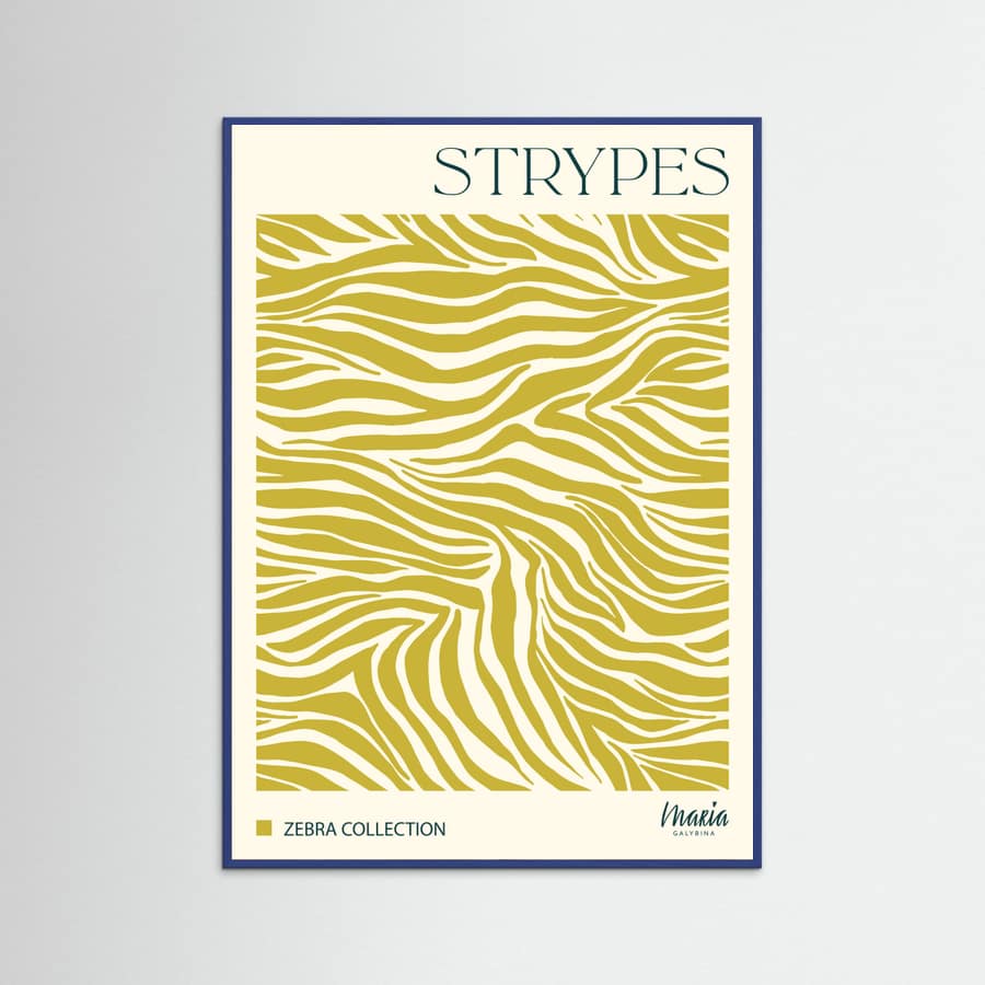 STRIPES. Zebra Collection Poster – plakat og kunsttryk