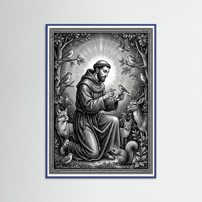 Blue Wood Sacred Guadalupe Vision