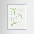 Plakat Sage Green Bows – plakat i druk artystyczny